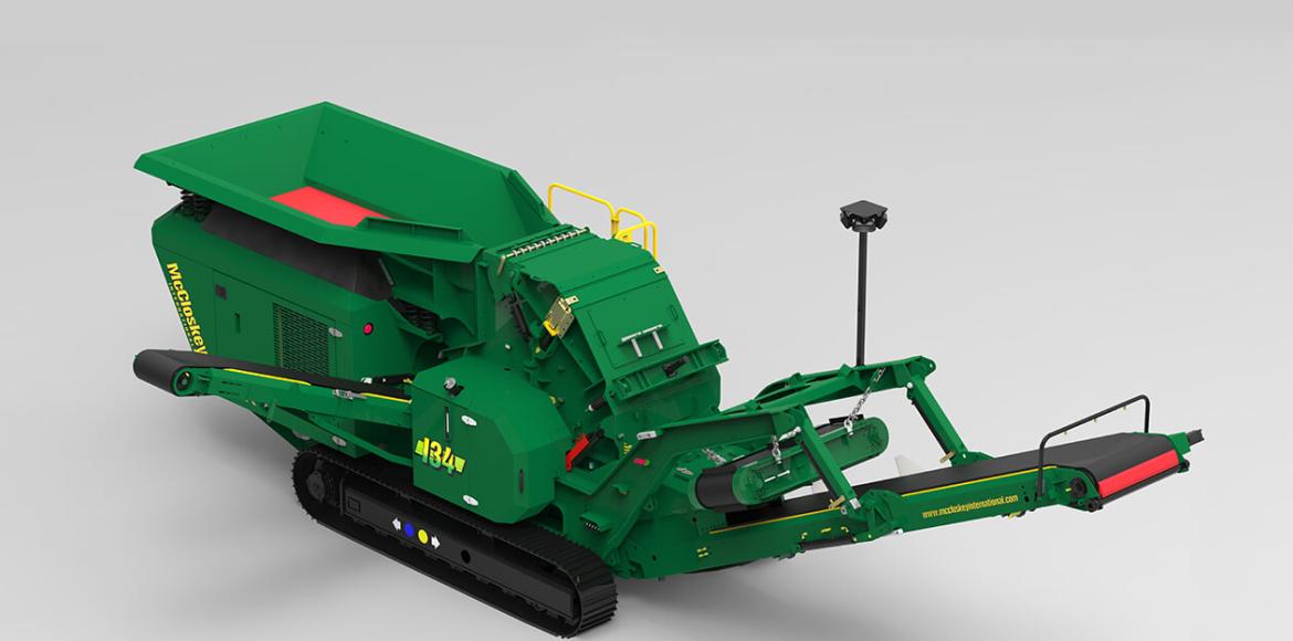 I34 Impact crusher with hanging screen